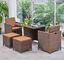 Leisure Modern PE Rattan Chair and table sets Aluminium Outdoor Garden wicker Chair supplier