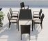 Leisure Modern PE Rattan outdoor Chair and table sets Aluminium  Garden wicker stackable Chair supplier