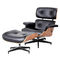 Home Office Furniture Wooden Chair Living Room Leather Lounge Chair with Ottoman supplier