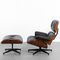 Home Office Furniture Wooden Chair Living Room Leather Lounge Chair with Ottoman supplier