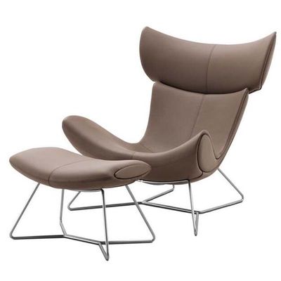 Wing back boconcept imola chair with ottoman Leisure Lounge chair supplier