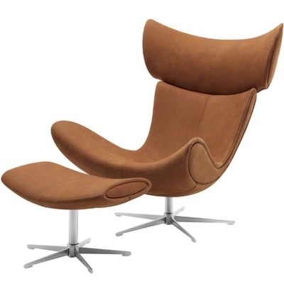 Wing back boconcept imola chair with ottoman Leisure Lounge chair supplier
