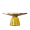 Luxury Living Room Furniture Gold Brass Black Temper Glass Top Bell Side Coffee Table supplier