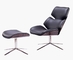 Modern hotel bedroom furniture Lounge chair rotatable aluminum leisure chair set supplier